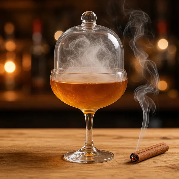 Mezcal ahumado con canela